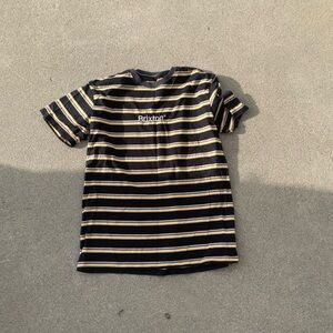 Brixton Black and Tan Striped T-Shirt
